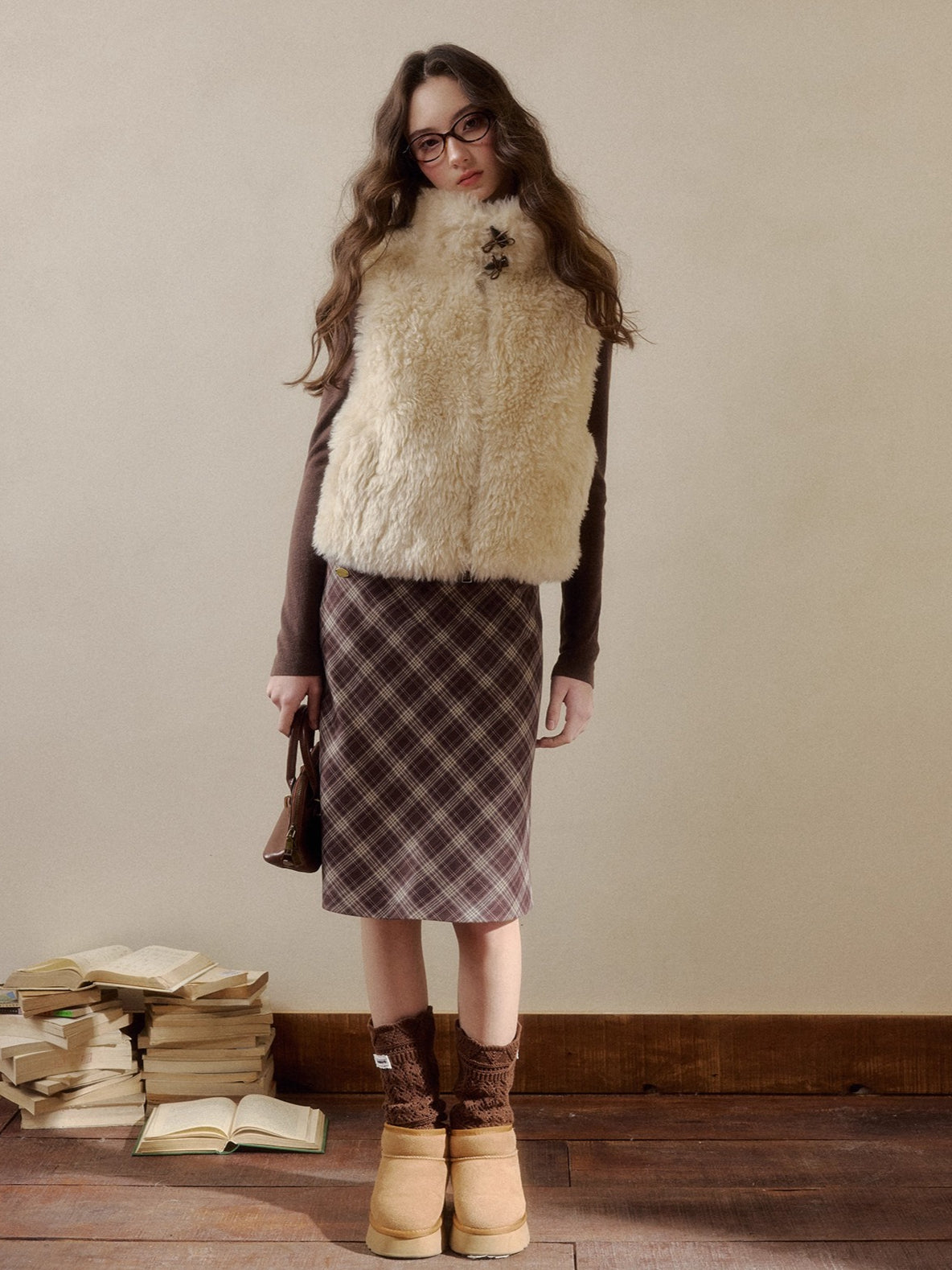 Reversible Vintage Faux-Fur Vest