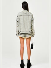 Vintage Black Washed Denim Jacket - CHINASQUAD