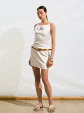 Fake Two-Piece Beaded Embroidery Cami Dress - CHINASQUAD
