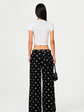 Black Garden Classic Wide-Leg Jeans - CHINASQUAD