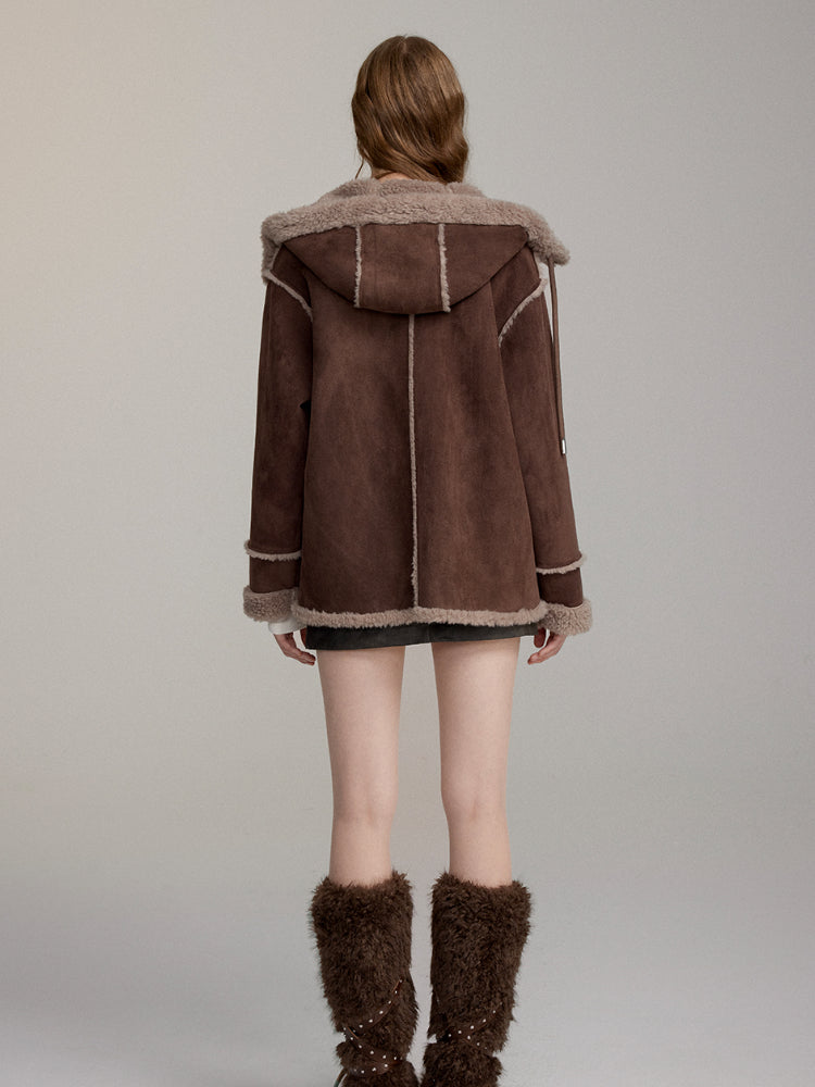 Thick Warm Faux Fur Hoodie Jacket - CHINASQUAD