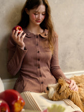 Handcrafted Floral Knit Sweater Blouse - CHINASQUAD