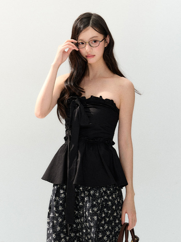 Black Relaxed Straight Leg Pants - CHINASQUAD