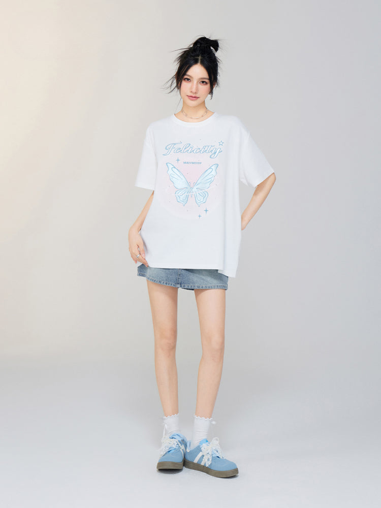 Two-way Wear Butterfly Sunscreen T-shirt - CHINASQUAD