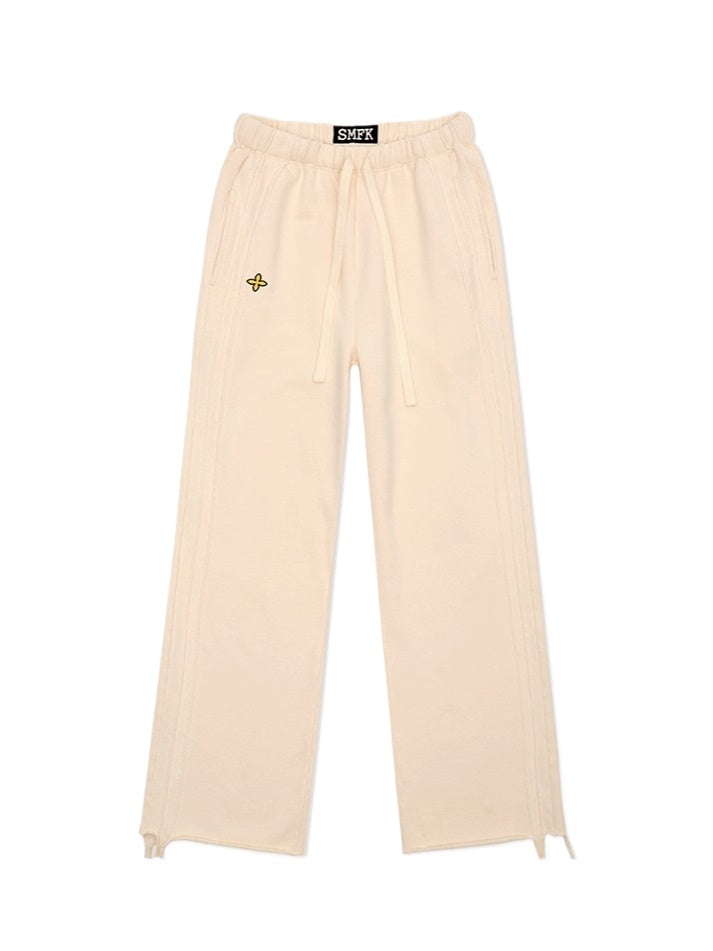 Compass Striped Wide-Leg Track Pants