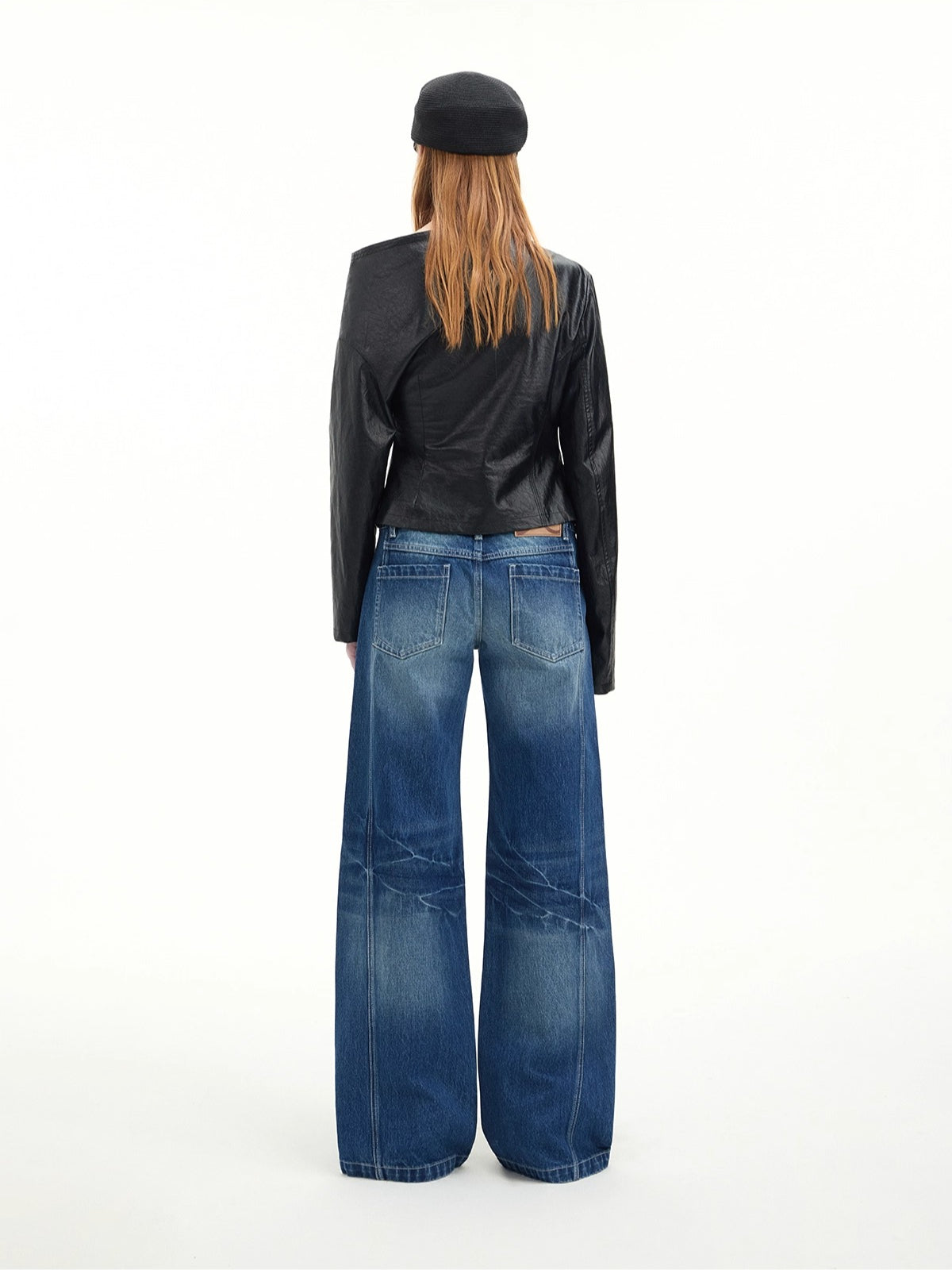 Vintage Lightning Wash Straight-Leg Jeans