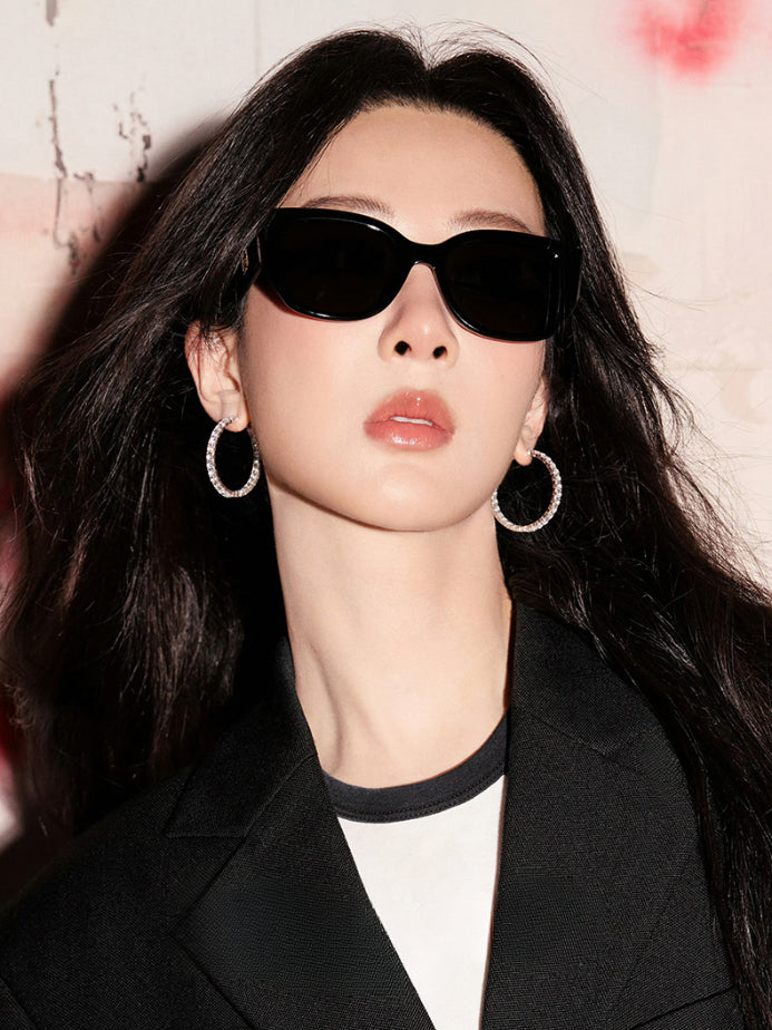 Logo Detail Cat-eye FrameCat-eye Frame Sunglasses - CHINASQUAD