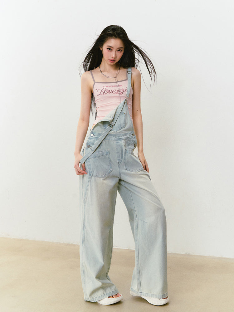 Color-Block Letter Print Camisole - CHINASQUAD