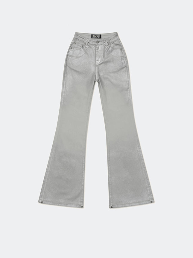 Compass Wild Classic Flared Jeans Silver - CHINASQUAD