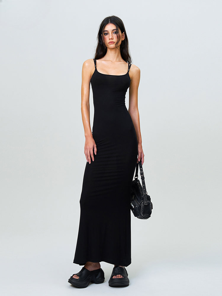 Compass Hug Slim Fit Long Dress - CHINASQUAD