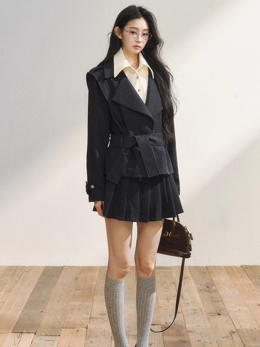 Vintage-Inspired Quilted Blazer & Skirt Set