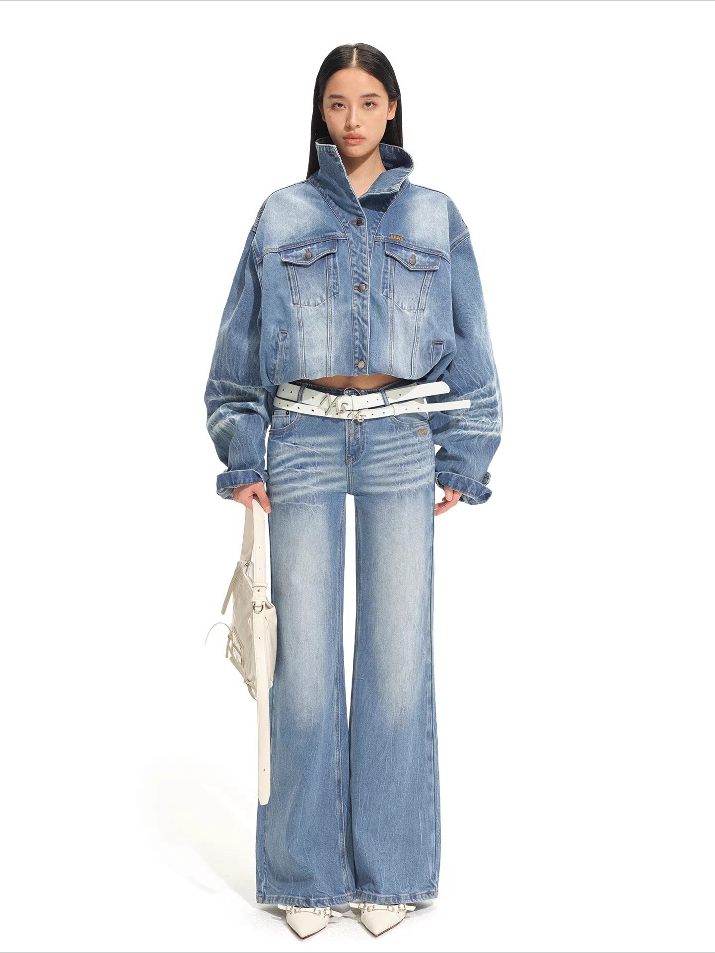 Equestrian Relaxed Denim Jacket