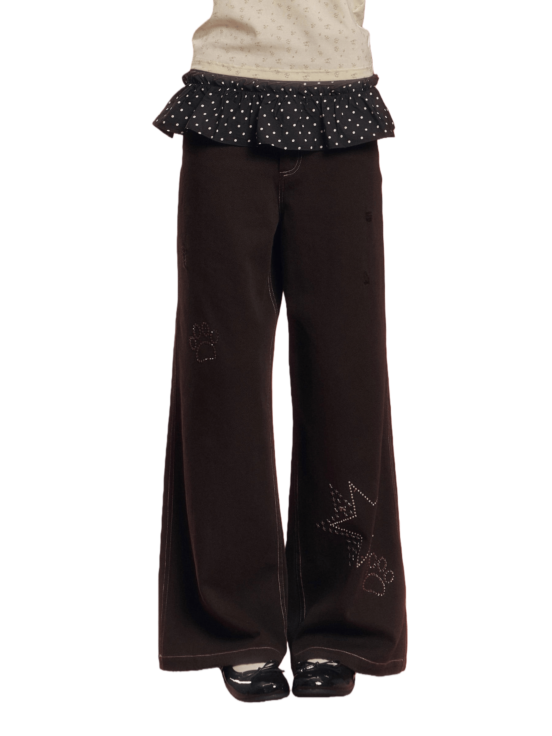 Vintage Washed Straight-Leg Denim Jeans