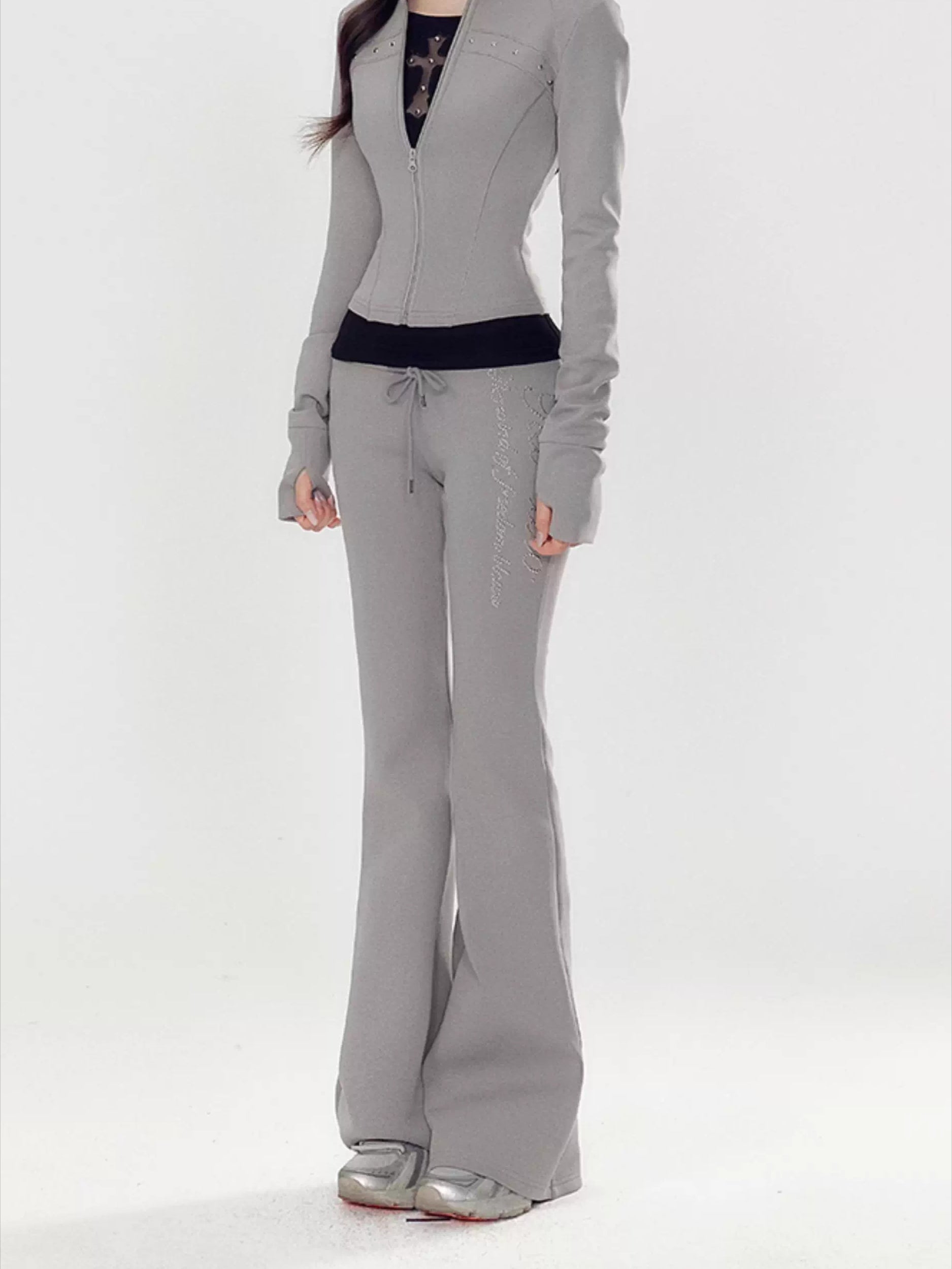 Pink Luxe Yoga Tracksuit Set