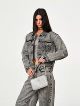 Black & Silver Badge Leather Bag - CHINASQUAD