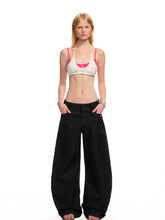 Low-Rise Slim-Fit Loose Wide-Leg Pants - CHINASQUAD