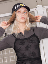 Detachable Fur Embroidered Baseball Cap - CHINASQUAD