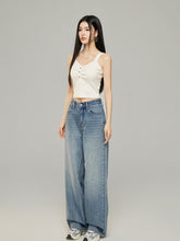 Star Print Slimming Wide Shoulder Strap Knit Vest - CHINASQUAD
