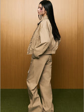 Lace Waist Wide-Leg Straight Pants - CHINASQUAD