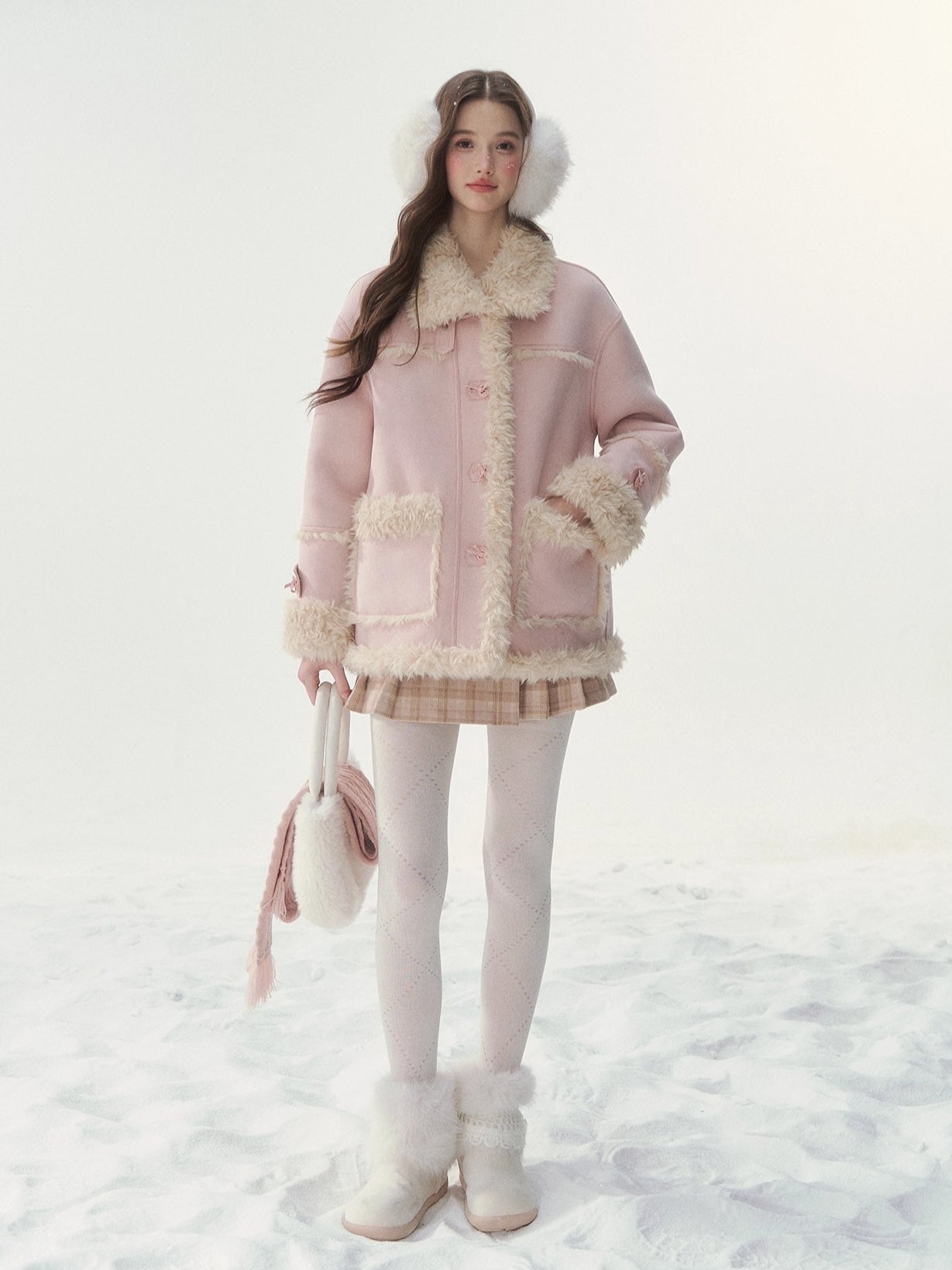 Reversible Faux Shearling Winter Jacket