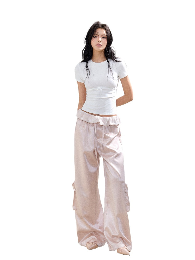 Lace Large Pocket Utility Pants - CHINASQUAD