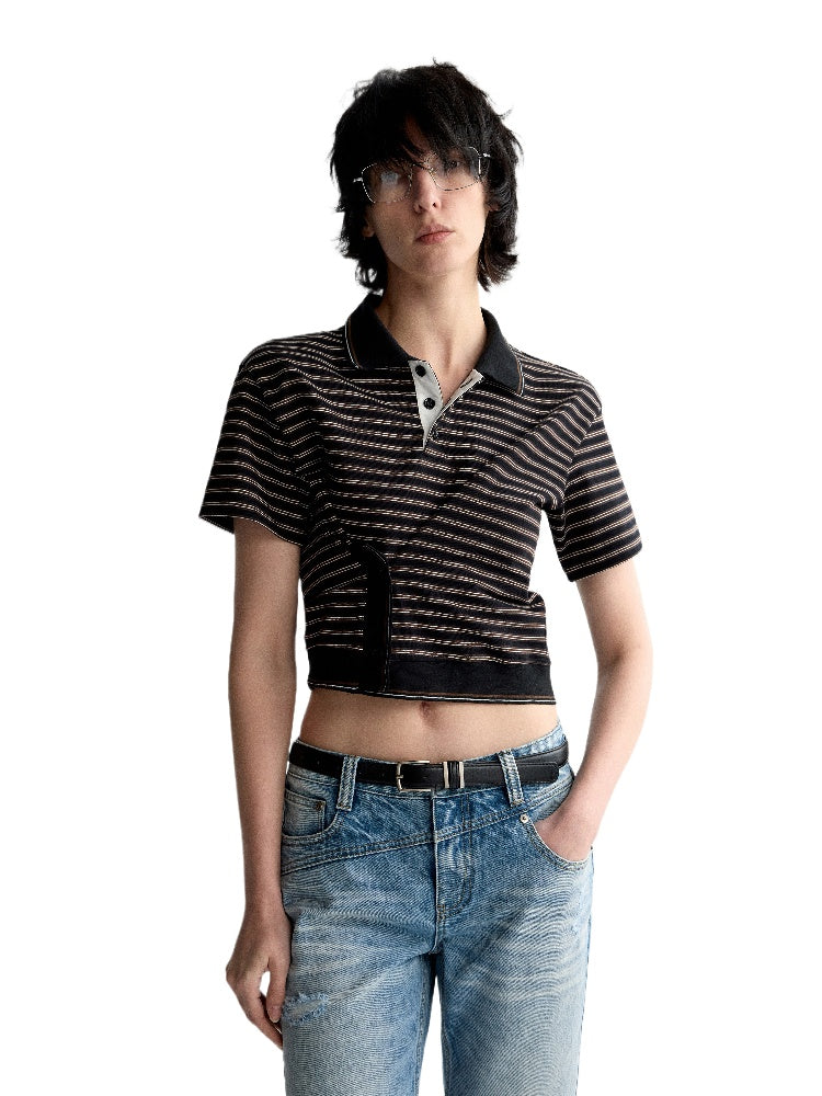 Striped Short-Sleeve T-shirt - CHINASQUAD