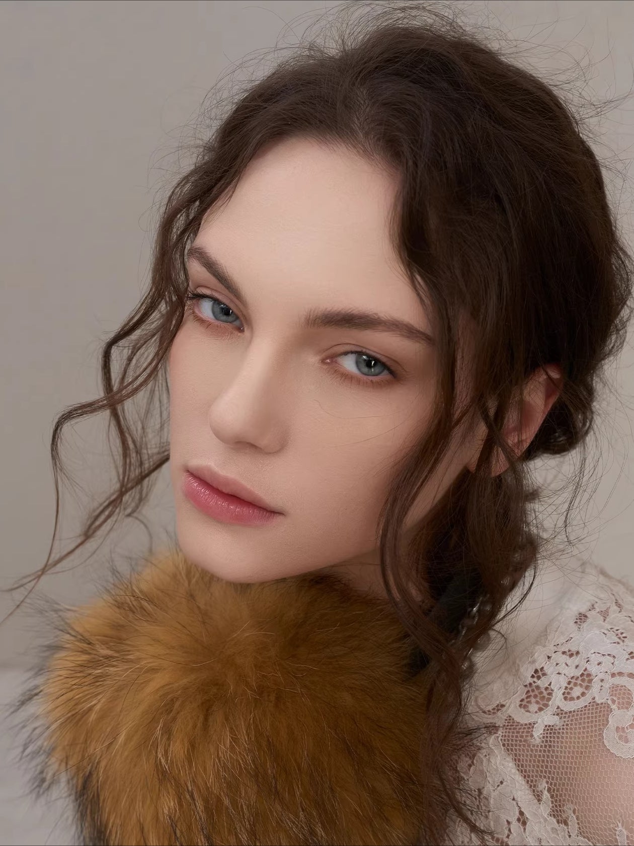 Raccoon Fur Metal-Logo Earmuffs