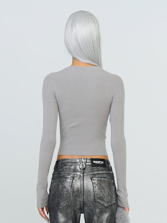 Hug Slim Knit Turtleneck Sweater - CHINASQUAD