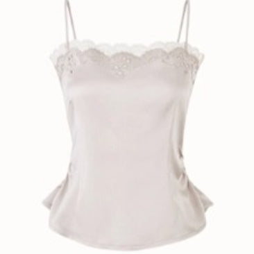 Cosagach Pearl Satin Embroidered Camisole - CHINASQUAD