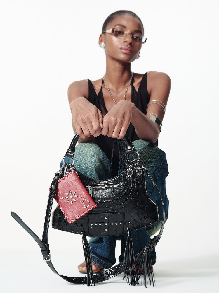 Heart Flower Zipper Cardholder-Folding Card Clip Wallet - CHINASQUAD