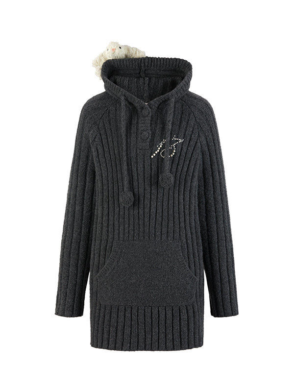 Apricot & Black Thick Stripe Sweater - CHINASQUAD