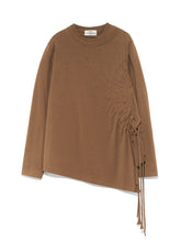 Ochre & Light Brown Drawstring Long-Sleeve T-Shirt - CHINASQUAD