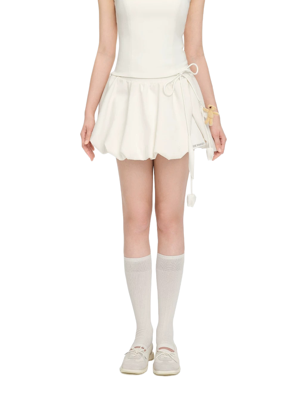 Mini Bear Tulip Tie-Waist Skirt