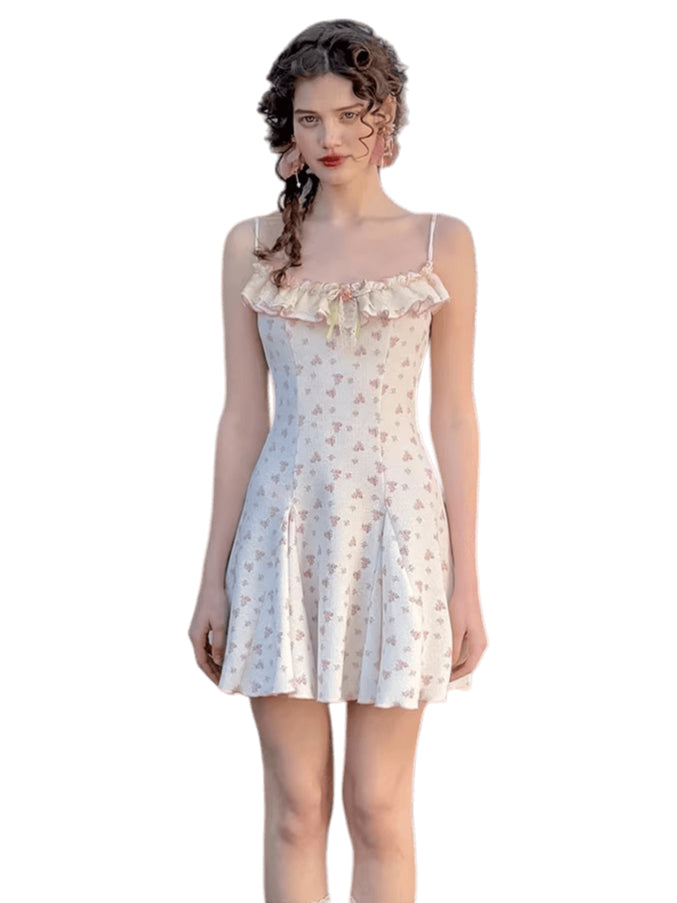 Rose Petite Florist Knit Dress & Cardigan Set