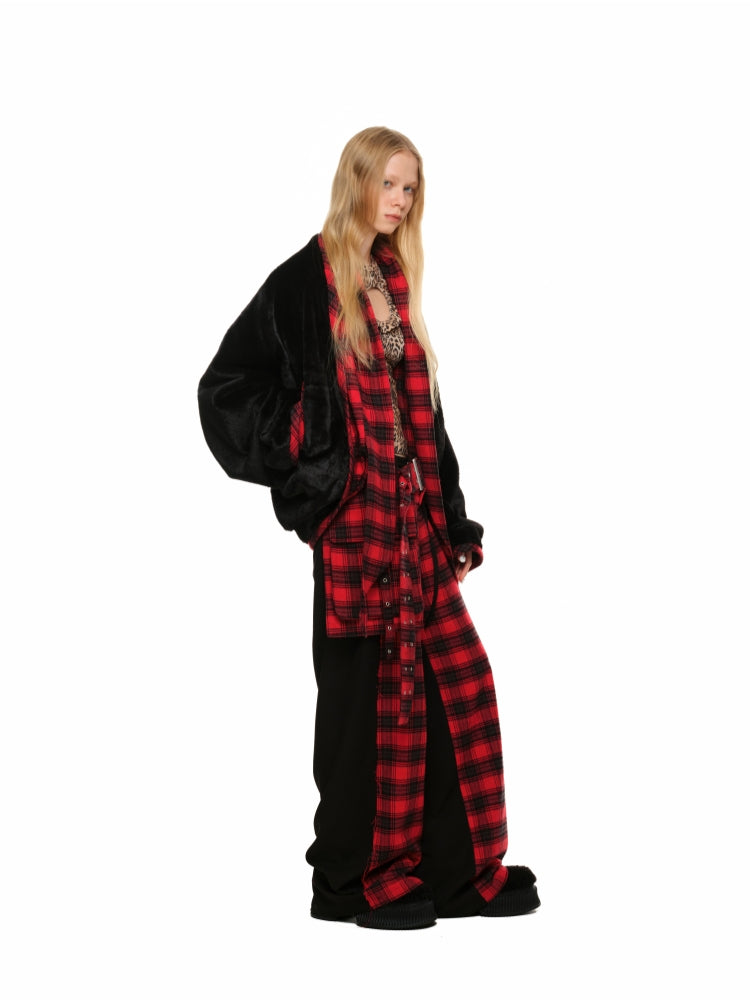 Plaid Big-Pocket Waist Belt - CHINASQUAD