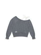 Lace-Up Shoulder Sweatshirt - CHINASQUAD