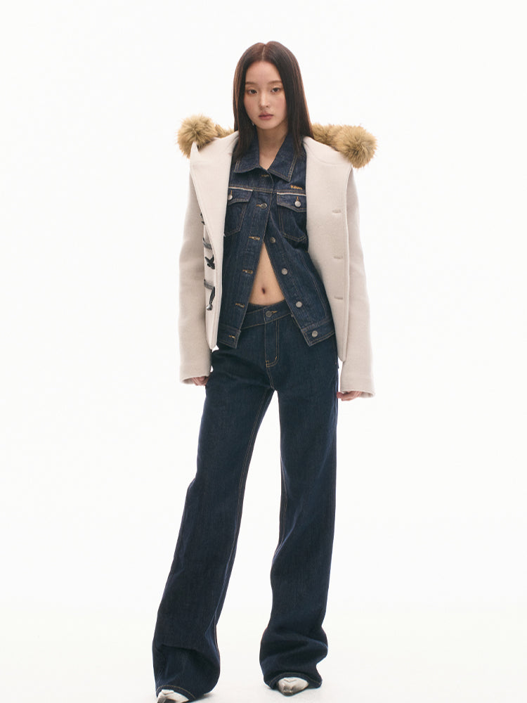Retro Denim Jacket Set - CHINASQUAD