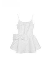 Bow-Detailed Satin-Blend Midi Slip Dress - CHINASQUAD