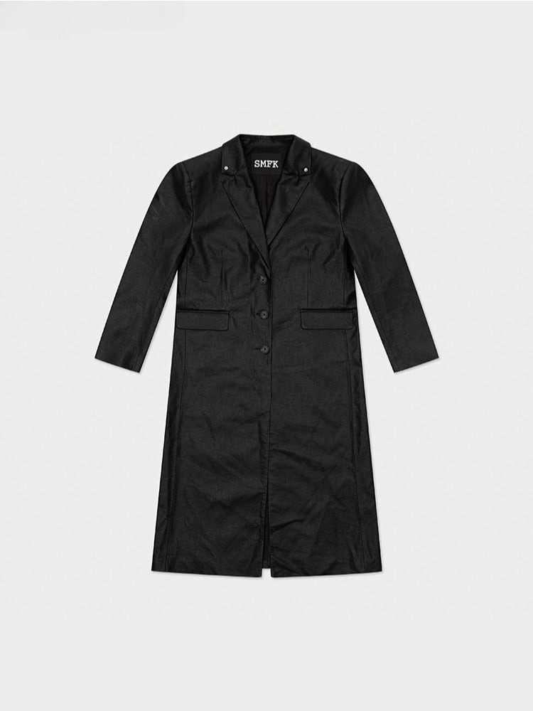 Black Designer Cyber Coat - CHINASQUAD