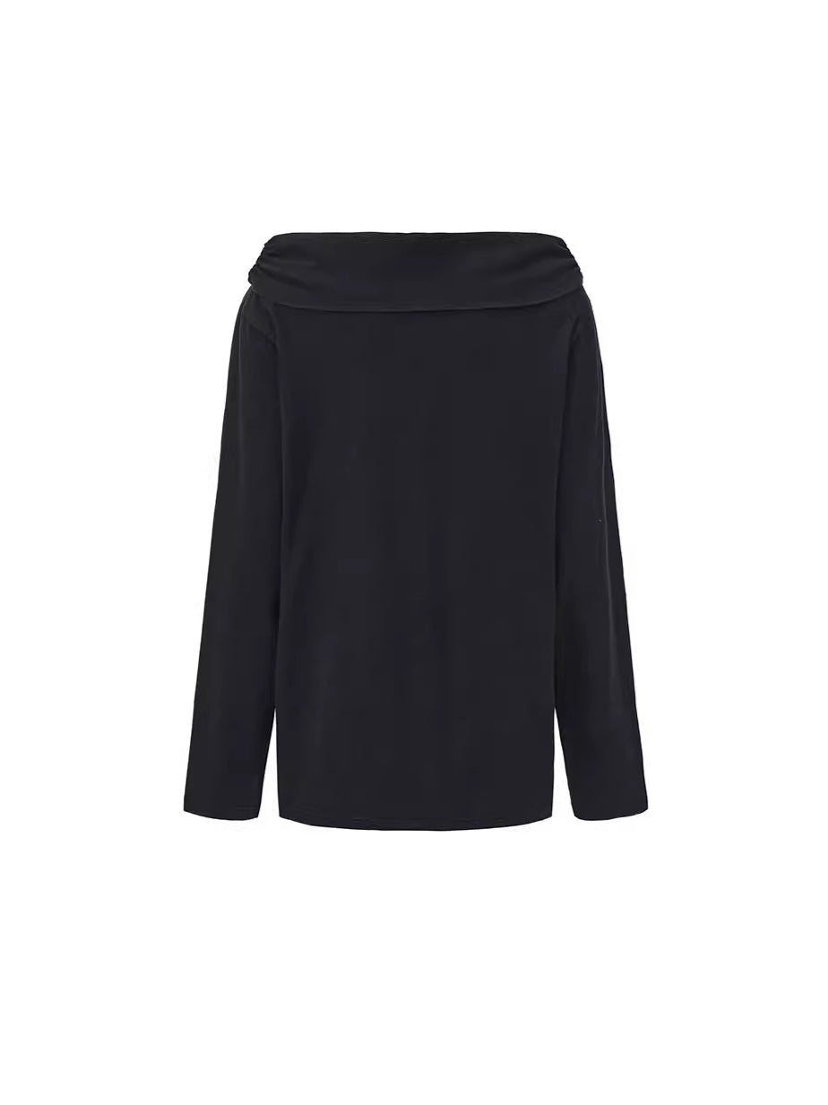 Off-Shoulder Cotton T-Shirt