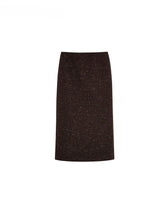 Brown Slim-Fit Straight Skirt - CHINASQUAD