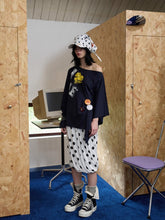 Asymmetric Letter Print Sweatshirt - CHINASQUAD