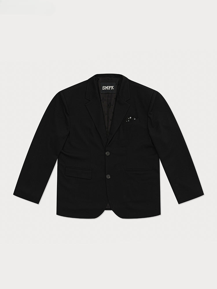 Black Oversize Midnight Blazer - CHINASQUAD