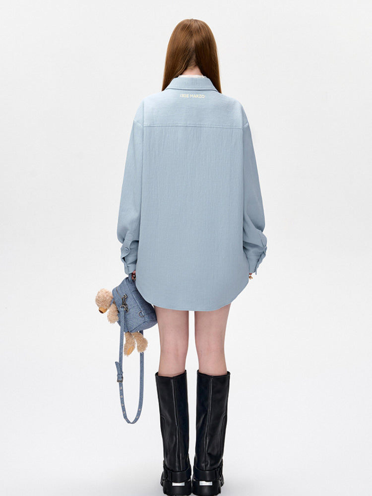 Colorful Graffiti Illustration Shirt Jacket - CHINASQUAD