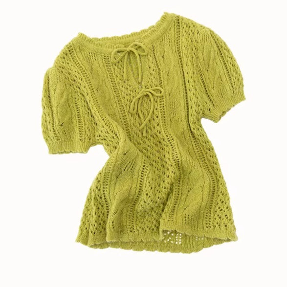 Soft Kitten Mohair Wool Knit Top