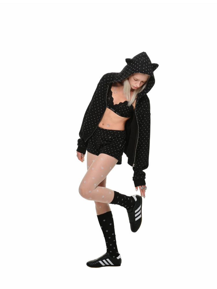 Cat Paw Hooded Sweatshirt - CHINASQUAD