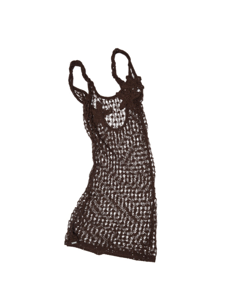 Hand-Crocheted Starfish Strappy Knotted Vest - CHINASQUAD