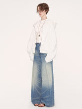 White Hooded Zip-Up Sweatshirt - CHINASQUAD