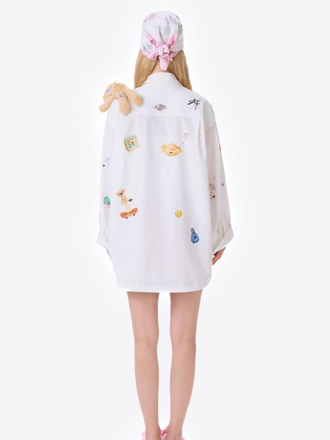 Bear Patch Longline Shirt