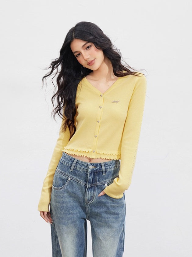 Lace Hollow Knit Cardigan
